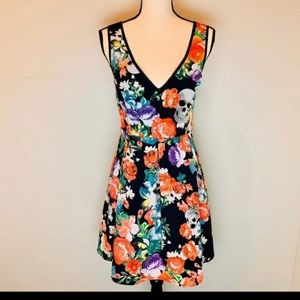 Iron Fist NWOT floral and skull dress.